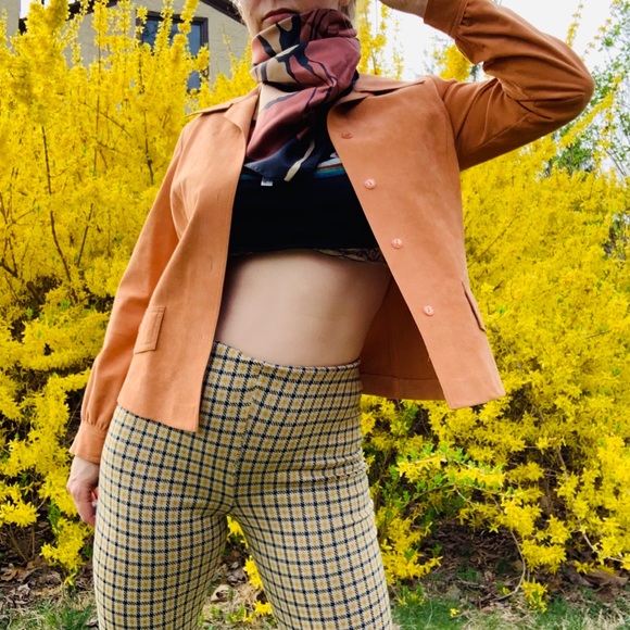 UO Modern Vintage Plaid Tattersall Hi Waist Pants - Picture 7 of 16